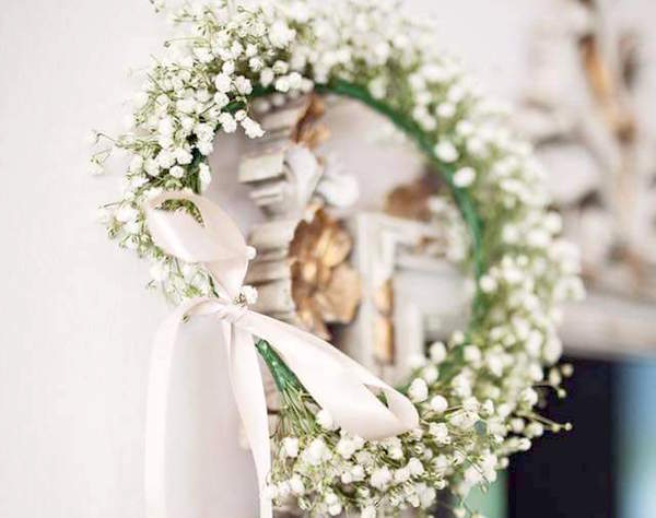 10M Pearl Beads String Artificiale bordato con bordino per ghirlanda di fiori Decorazione della festa nuziale Bouquet da sposa beige 