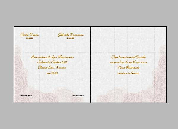 Un progetto grafico per un Matrimonio classico ed elegante (parte 2)