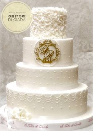 Un&#039;idea per una torta di matrimonio classica ed elegante