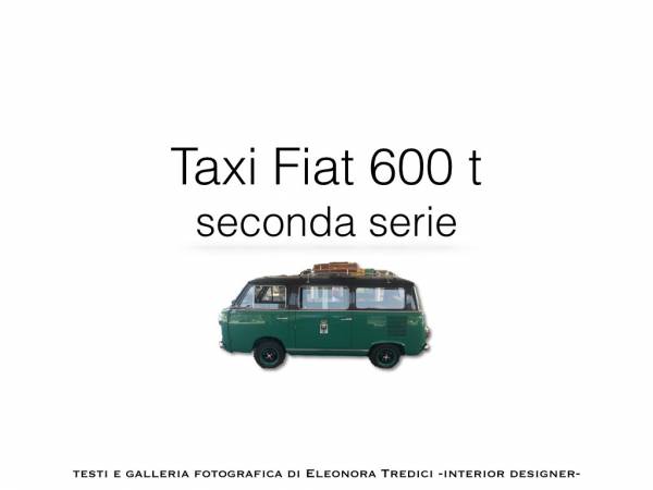 Nozze originali su un Taxi Fiat 600, un&#039;auto di matrimonio per non passare inosservati!