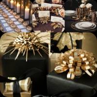 Nero e oro: colori perfetti per bomboniere e nozze autunnali
