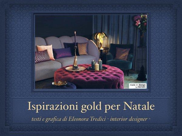 Idee e consigli d&#039;arredo per un Natale gold