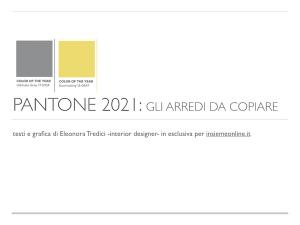 Colori Pantone 2021 in 6 arredi top