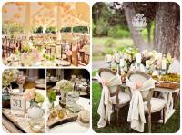 Ricevimento di nozze Shabby Chic? Perfetto per un matrimonio en plein air!