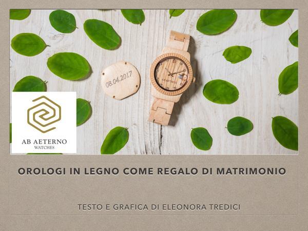 Un orologio in legno per suggellare il vostro d&#039;amore ed un matrimonio da favola